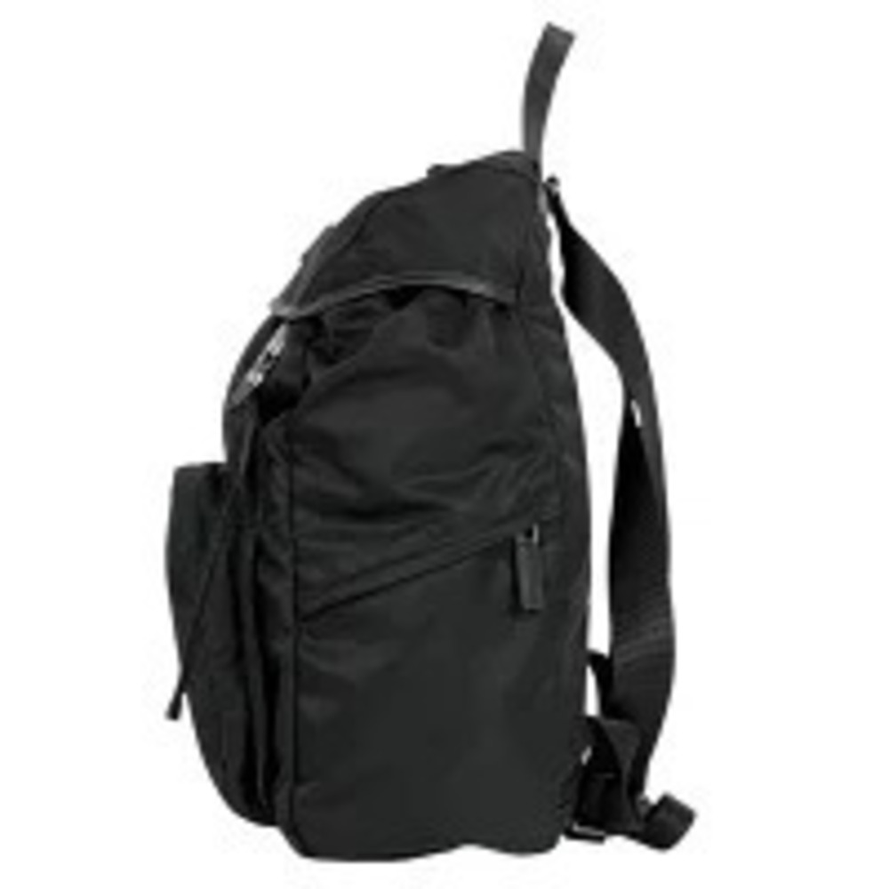 Prada Tessuto Black Nero Daypack Plate Backpack Rucksack Rucksack Daypack Black